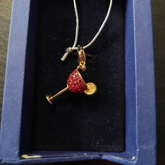 Swarovski Red Martini Charm / Pendant - Picture 2 of 6